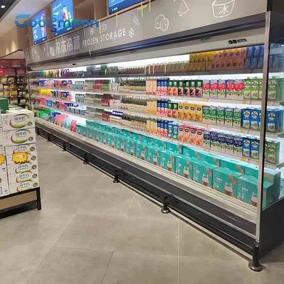 Автоматический разморозьте Refrigerated витрина дисплея, открытый холодильник охладителя 1200L